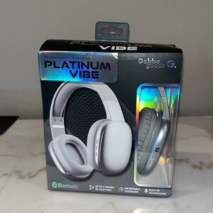 Gabba Goods Premium Wireless Headphones Platinum Vibe
